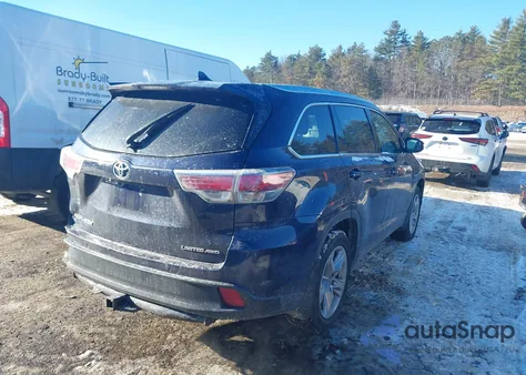 2016 Toyota Highlander Limited V6 from USA, damaged, VIN 5TDDKRFH7GS290046